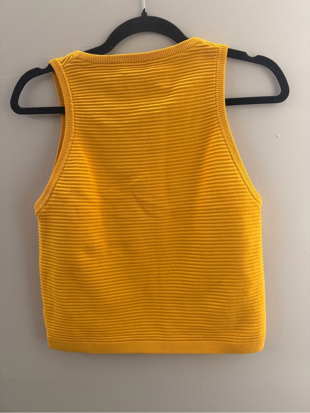 Babaton Aritzia Mustard Ribbed Tank - Picture 3 of 5